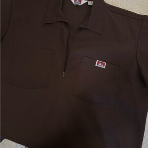 Ben Davis Dark Brown Casual Button Down Shirt